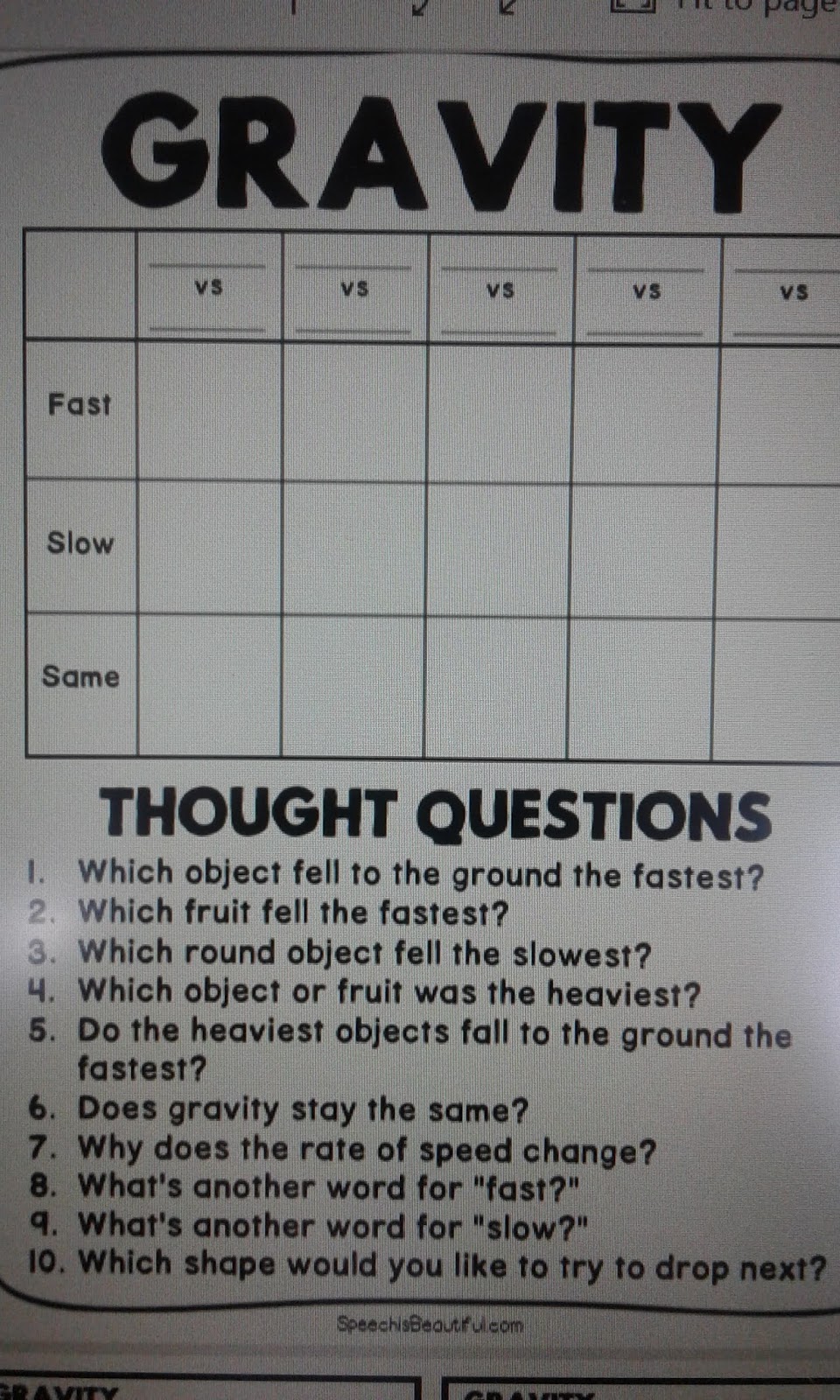 R122017 The Solar System... Experiment 1