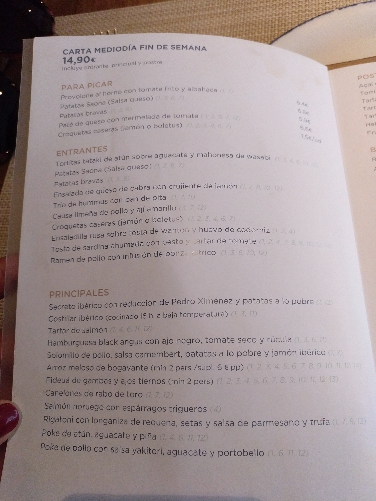 Comer es un placer Saona