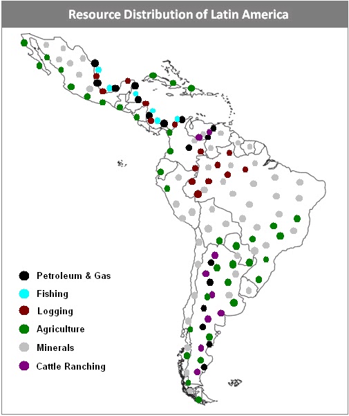 Resource Map Of Latin America 55