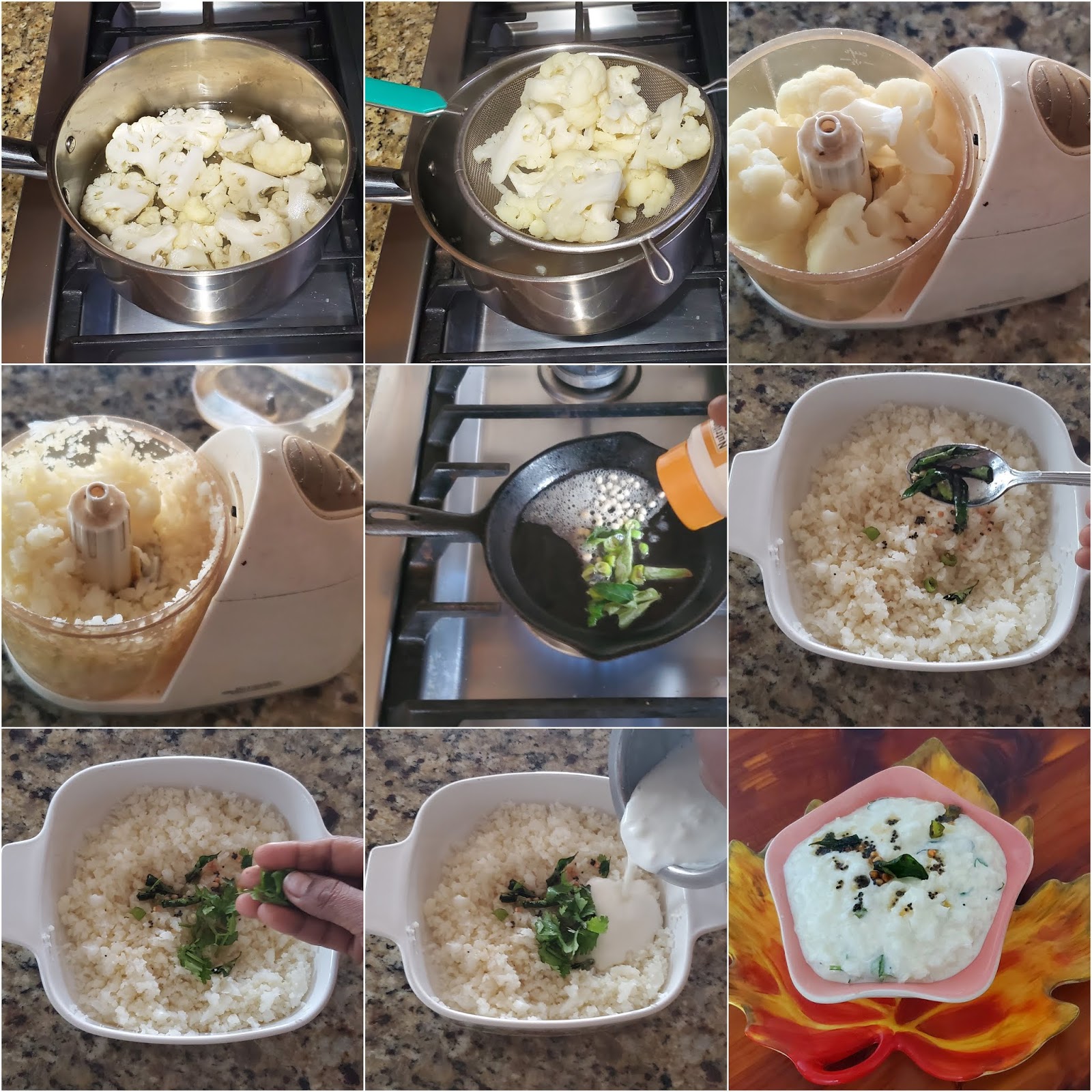 Sailaja Kitchen...A site for all food lovers! Cauliflower Curd Rice