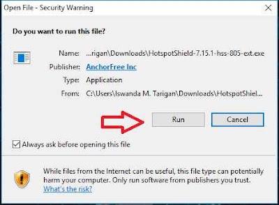 cara menggunakan hotspot shield