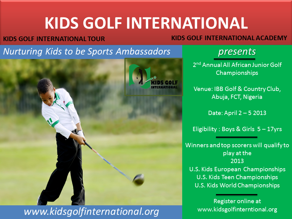 KGI All African Junior Golf Championship Kicks Off In April, 2013