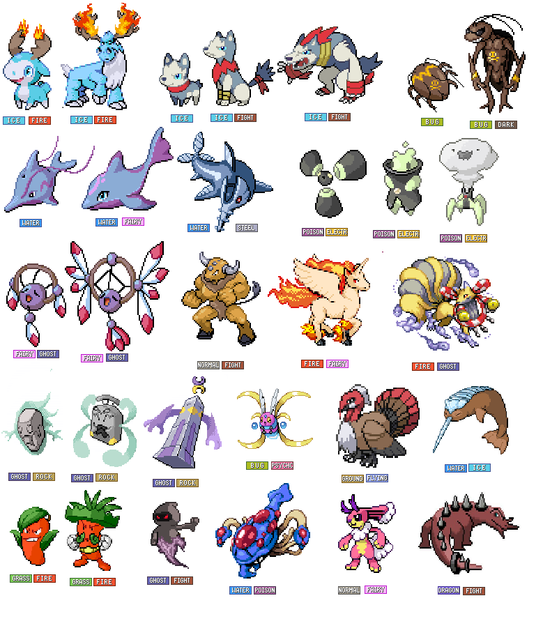 Fantastic Fakemon — fakemon: This is my updated list of unused type