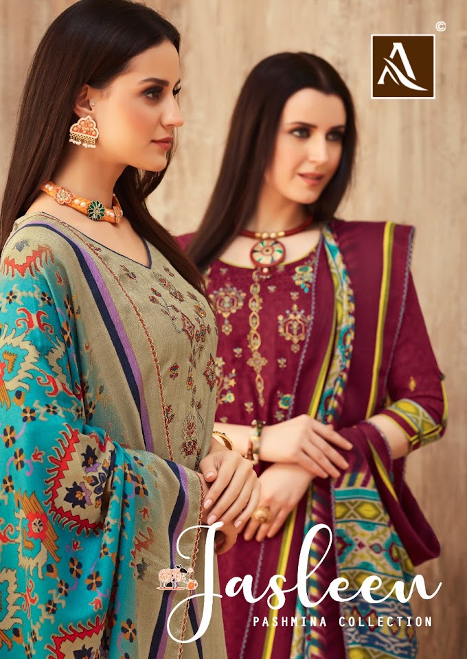 Alok Suit Jasleen Pashmina Slawar Kameez Collection 