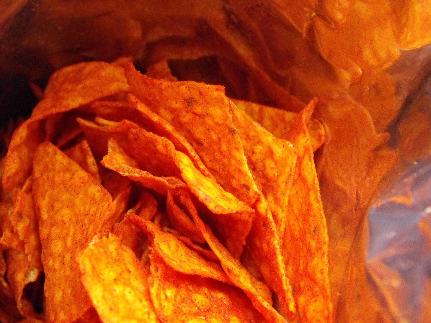 Hot Chicks Eatin' Spicy Chips Snack 160 Doritos Tapatío Tortilla Chips