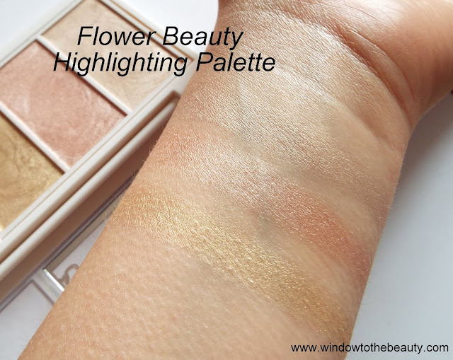 Flower Beauty highlighters swatches