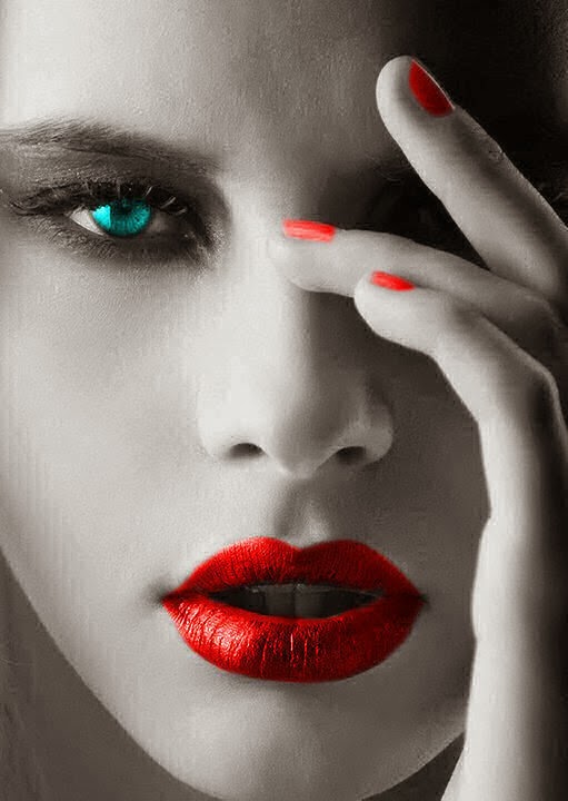 Beautiful colorful pictures and Gifs Color Splash Red Black and white photography with a