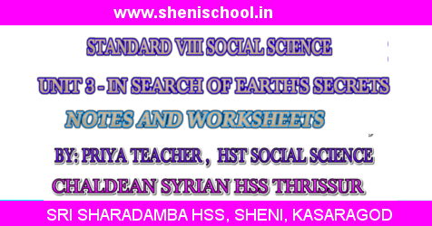 SRI SHARADAMBA HSS SHENI: STANDARD VIII SOCIAL SCIENCE II - UNIT 3