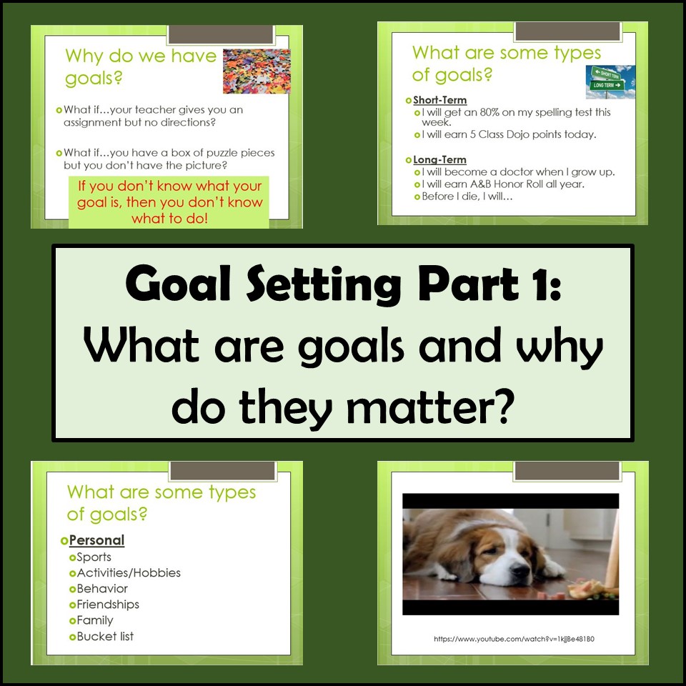 Goal Setting in 4th Grade - Part 1 - All About Goals - The Responsive