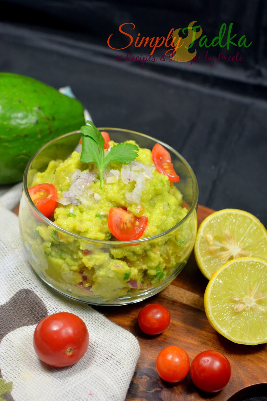 Mexican Guacamole | Homemade Mexican Avocado Dip | Simply Tadka
