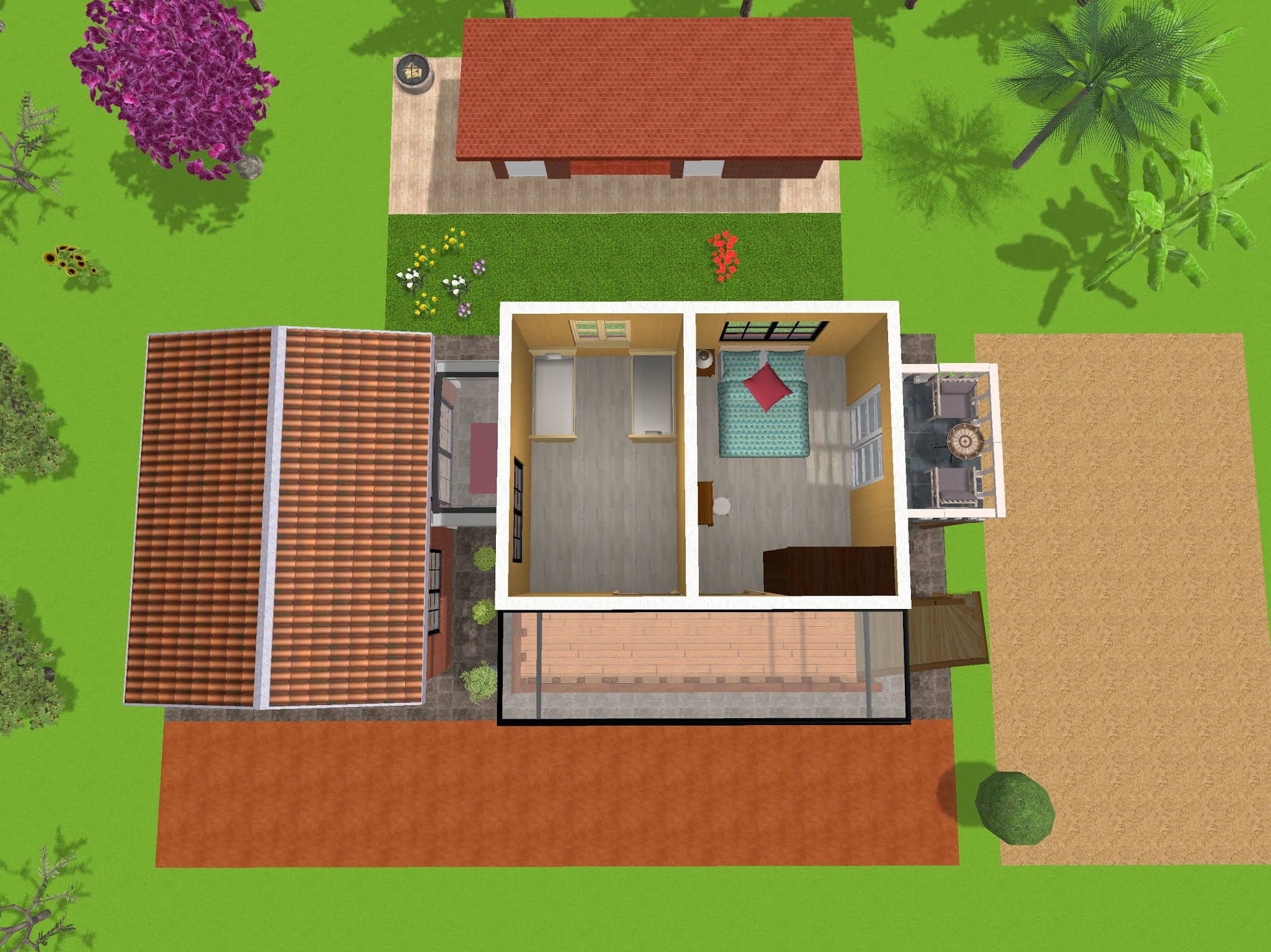 Rumah 2 bilik & dapur terasing