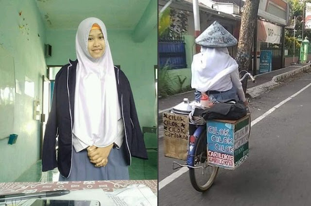 5 Fakta Haru Dibalik Viralnya Gadis SMK Cantik Penjual Cilok di Karanganyar