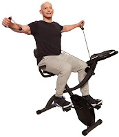 Original As Seen on TV Slim Cycle Stationary Exercise Bike with Arm Resistance Bands, image