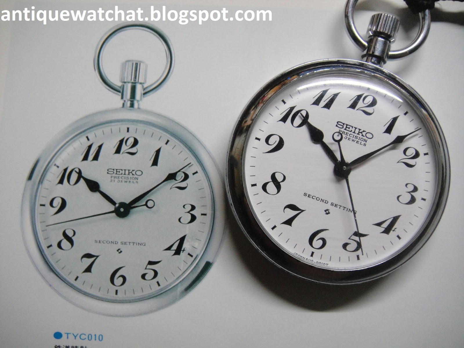 Antique Watch Bar SEIKO PRECISION POCKET WATCH 6110 0010 SPW14 SOLD