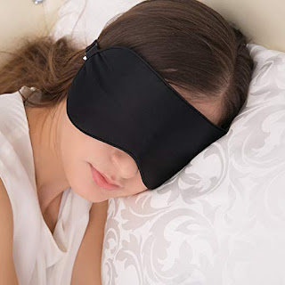 Alaska Bear Natural Silk Sleep Mask, Blindfold, Super Smooth Eye Mask (One Strap)