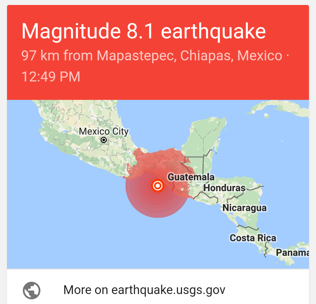 Is there a tsunami warning in mexico today Is there a tsunami warning in mexico today