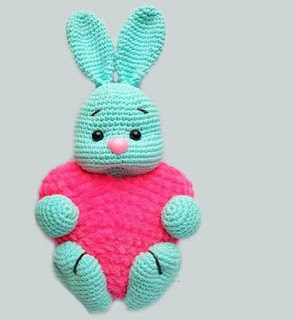 PATRON GRATIS CONEJO CORAZON AMIGURUMI 48266 ❤️🐰