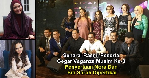 Senarai Rasmi Peserta Gegar Vaganza Musim Ke3, Penyertaan Nora Dan