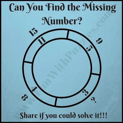 Fun math double circle picture puzzle