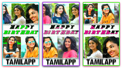 Girls Birthday Paper Effect WhatsApp Status Video Editing In KineMaster Tamil