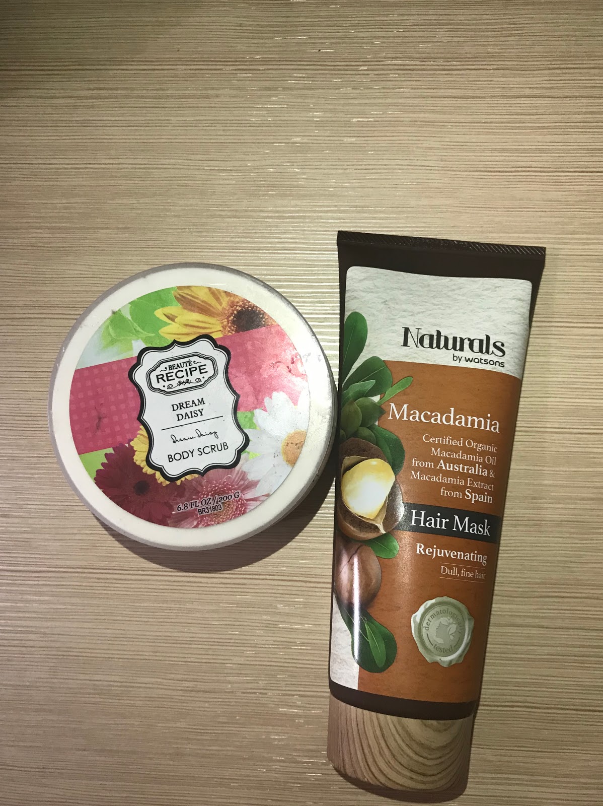Belahalim REVIEW Beaute Recipe Body Scrub & Naturals by Watson Hair Mask