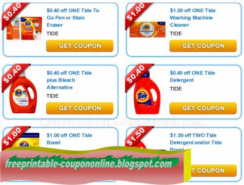 Tide coupons online