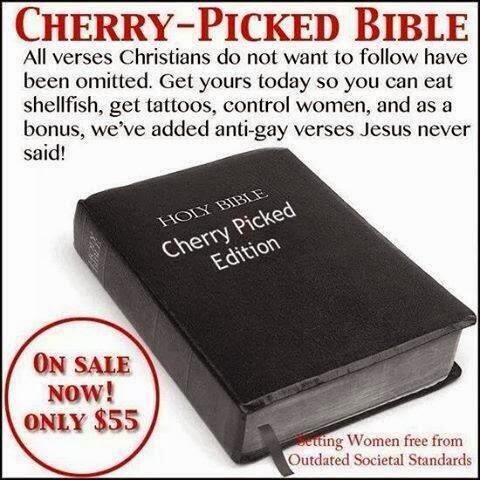 Funny Bible Cherry-Picked Edition - All verses Christians do not want to follow have been omitted