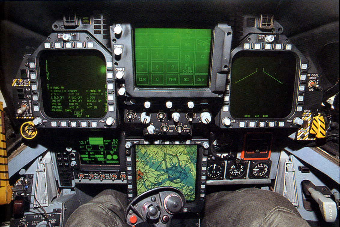 F18 Cockpit Layout. 