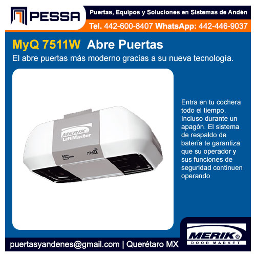 MERIK® Abre Puertas MyQ7511W