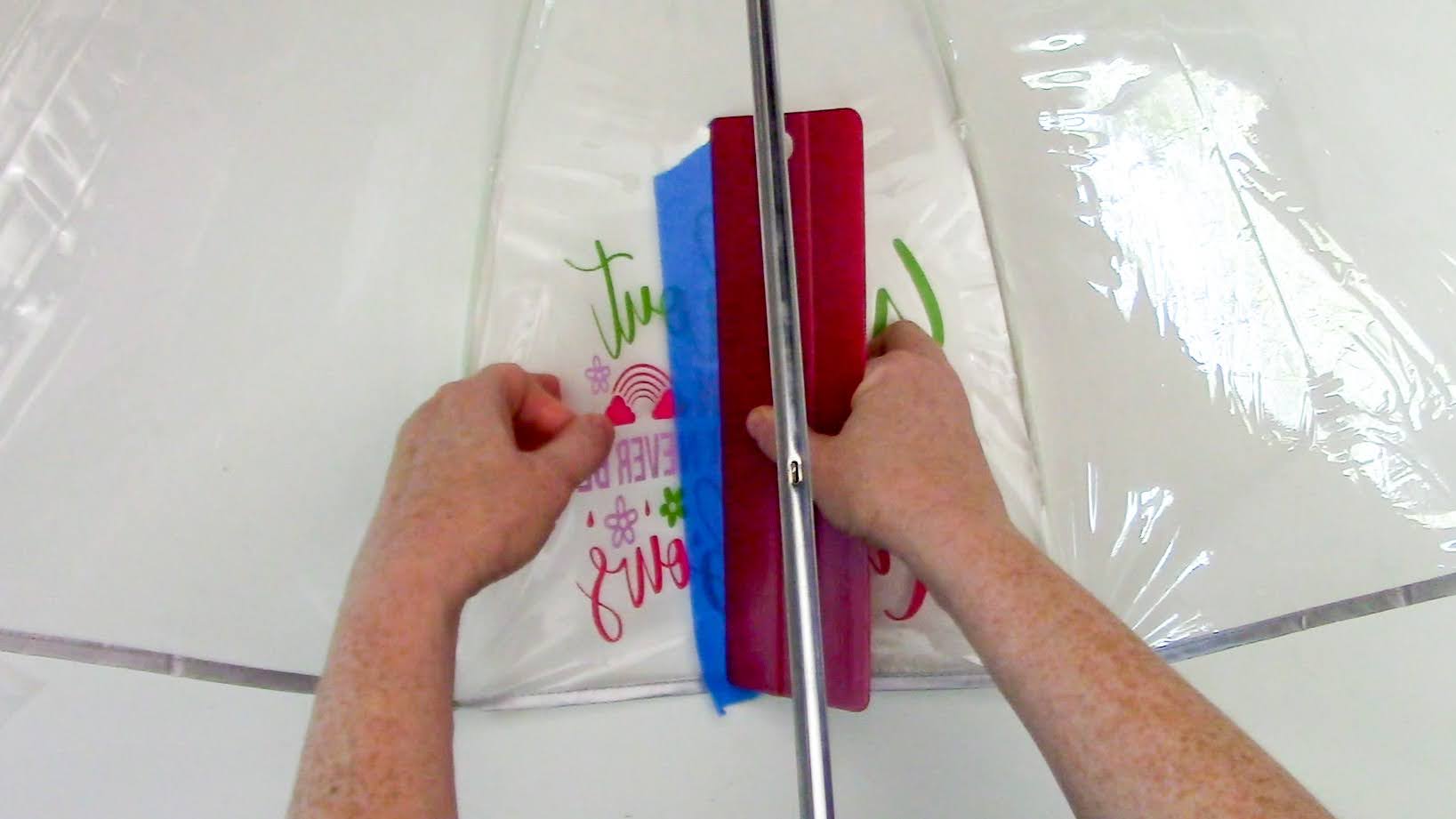 How to Put Vinyl on a Clear Umbrella Silhouette School