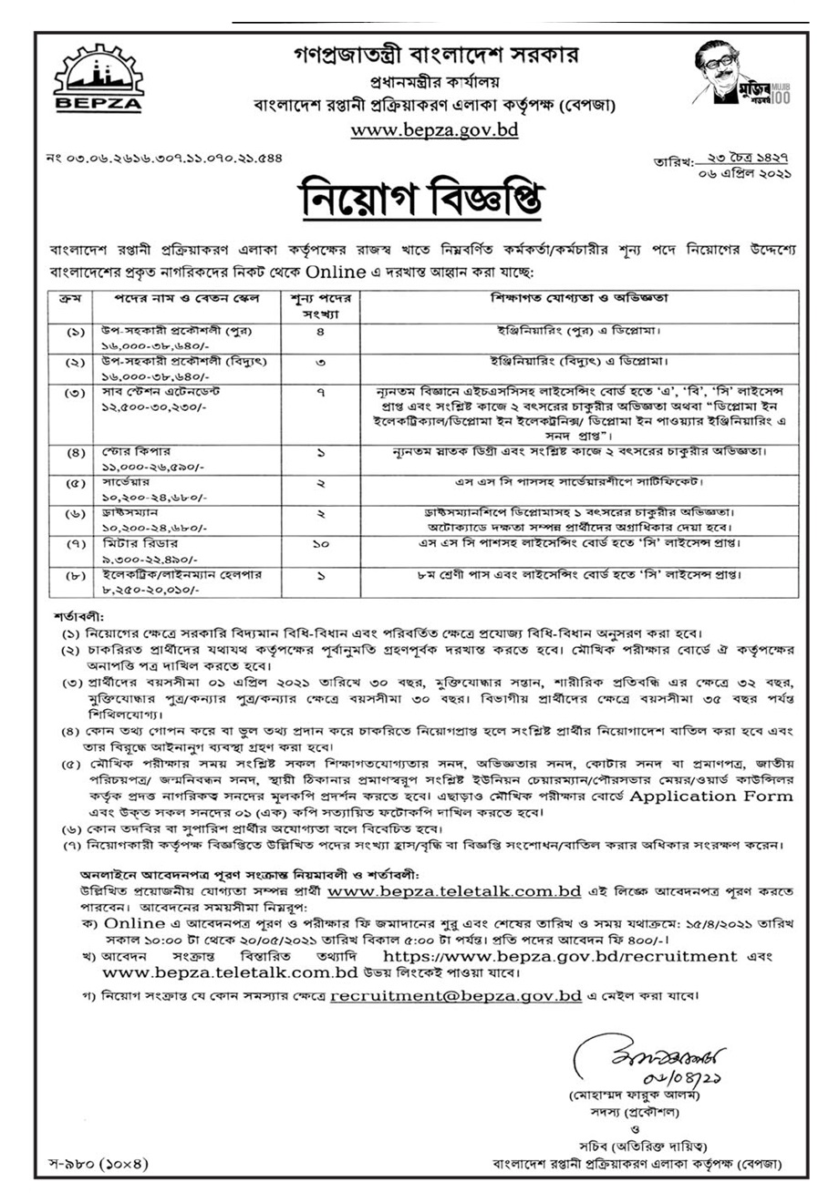 সরকারি চাকরির খবর ২০২১ - Government job circular 2021 - bd jobs media