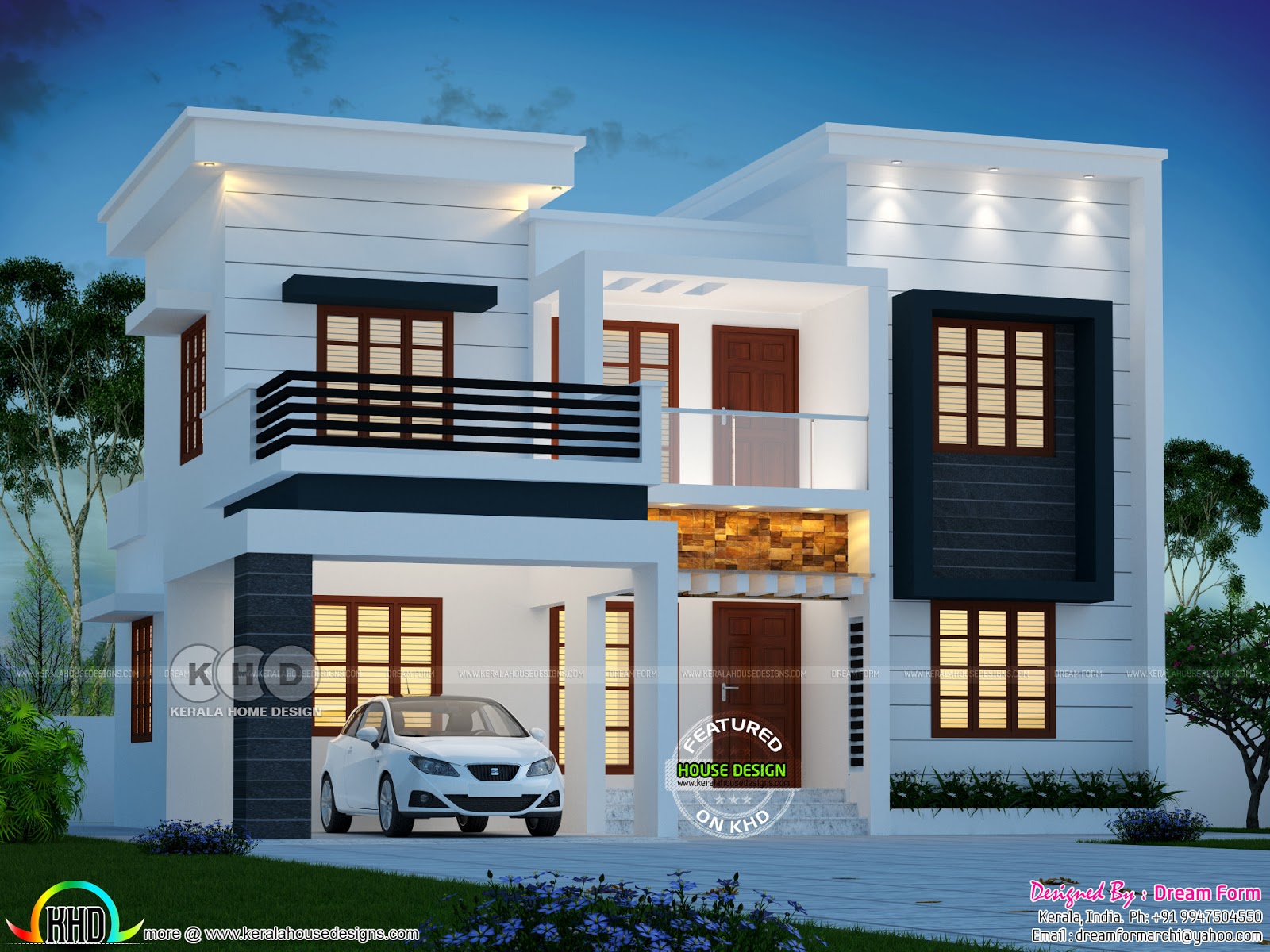 1770 Square Feet Modern House With 4 Bedrooms Kerala Home