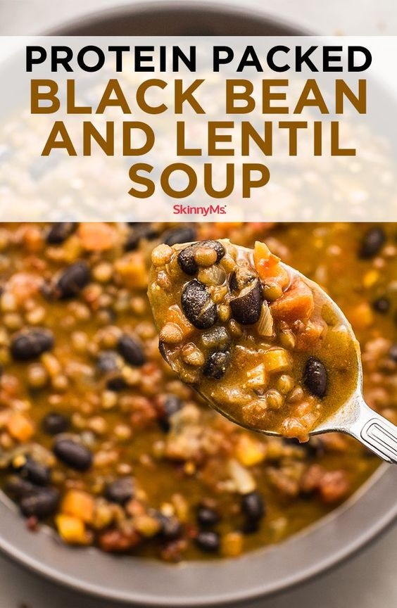 Protein Packed Black Bean And Lentil Soup Recipe JIMMYSBOOK