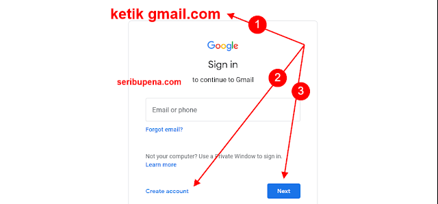 Cara Membuat Email Baru akun Gmail