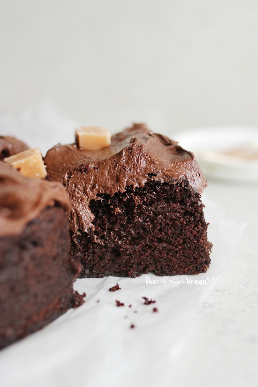 Vegan Chocolate Fudge Cake recipe The Little Blog Of Vegan