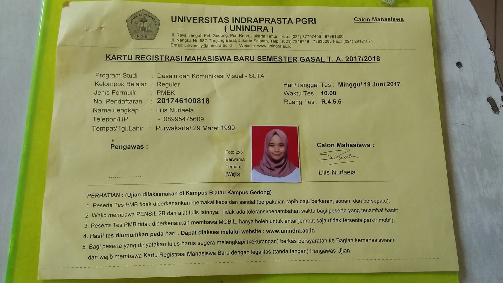 Contoh Soal Ujian Masuk Perguruan Tinggi Swasta