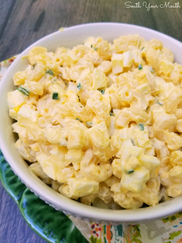 South Your Mouth Deviled Egg Pasta Salad