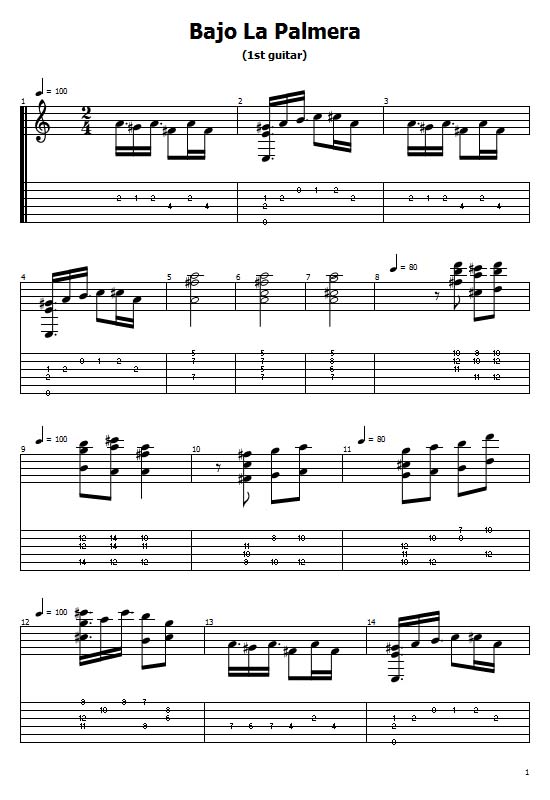 Isaac Albéniz - Bajo La Palmera (Classical Guitar) (Guitar Cover) (Chords & Key) (Guitar Lessons) Tabs & Sheet Music