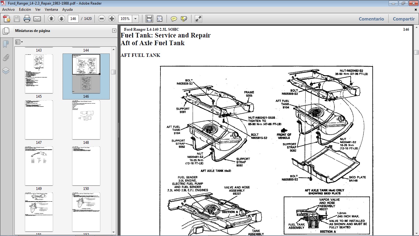 Diagrama De Suspensión De Ford Ranger