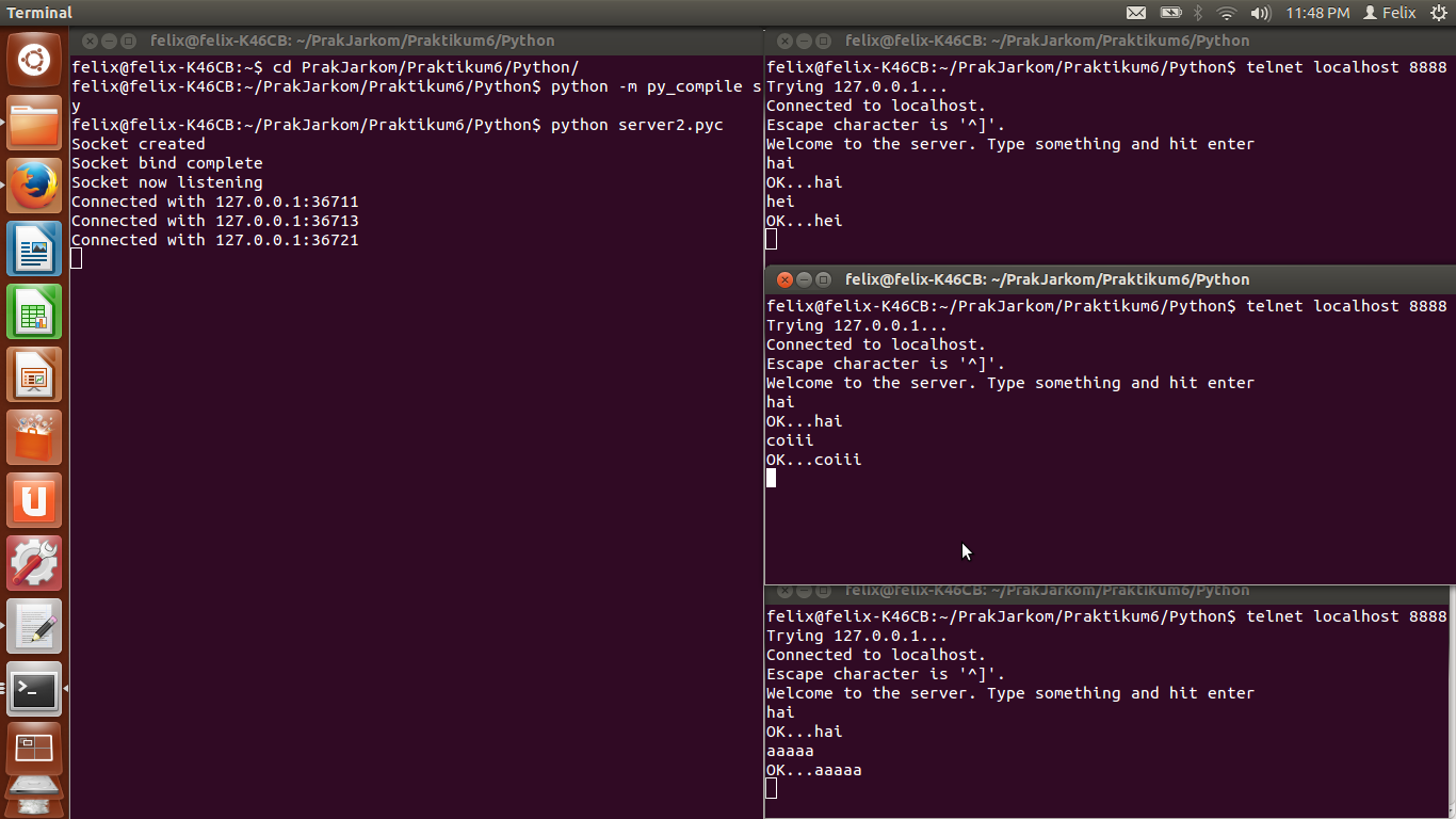 Felix Tanamas: Socket Programming in Python on Linux