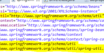 Spring Error: The Prefix "util" For Element "util:list" Is Not Bound.
