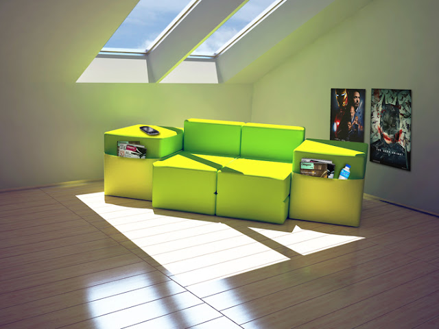 Мягкая модульная мебель от дизайнерской группы HeyTeam