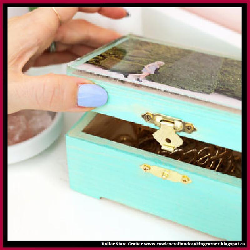 Dollar Store Crafter Personalize A Jewelry Box With A Photo Of The