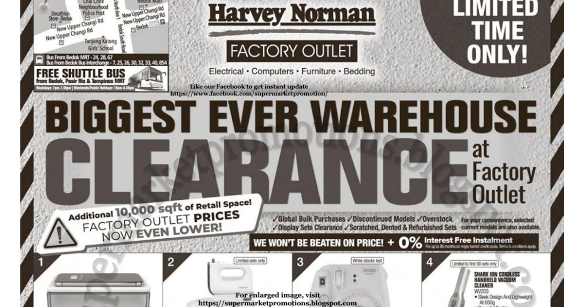 Harvey Norman Warehouse Sale 26 September 2020 Supermarket Promotions