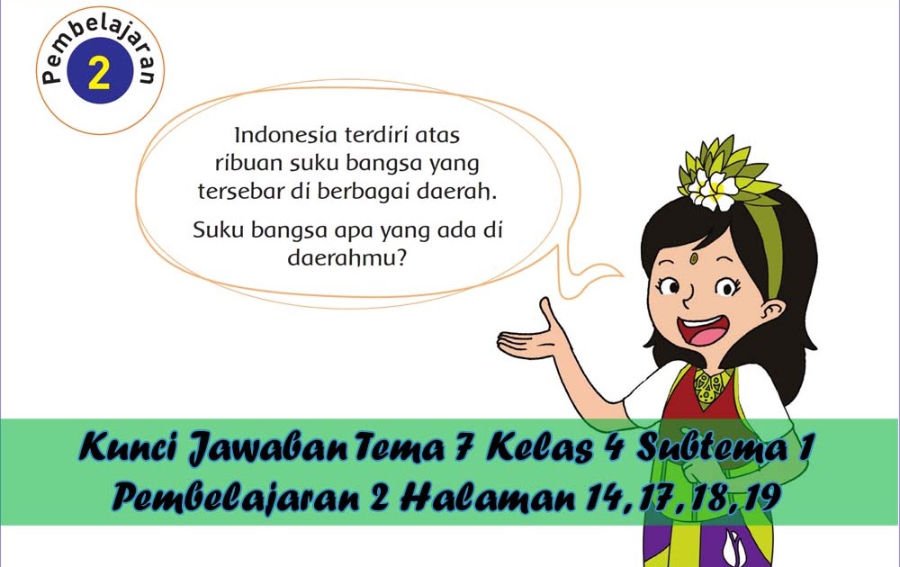 Kunci Jawaban Buku Siswa Tema 7 Kelas 4 Subtema 1 Halaman 14 17 18 19 Gawe Kami