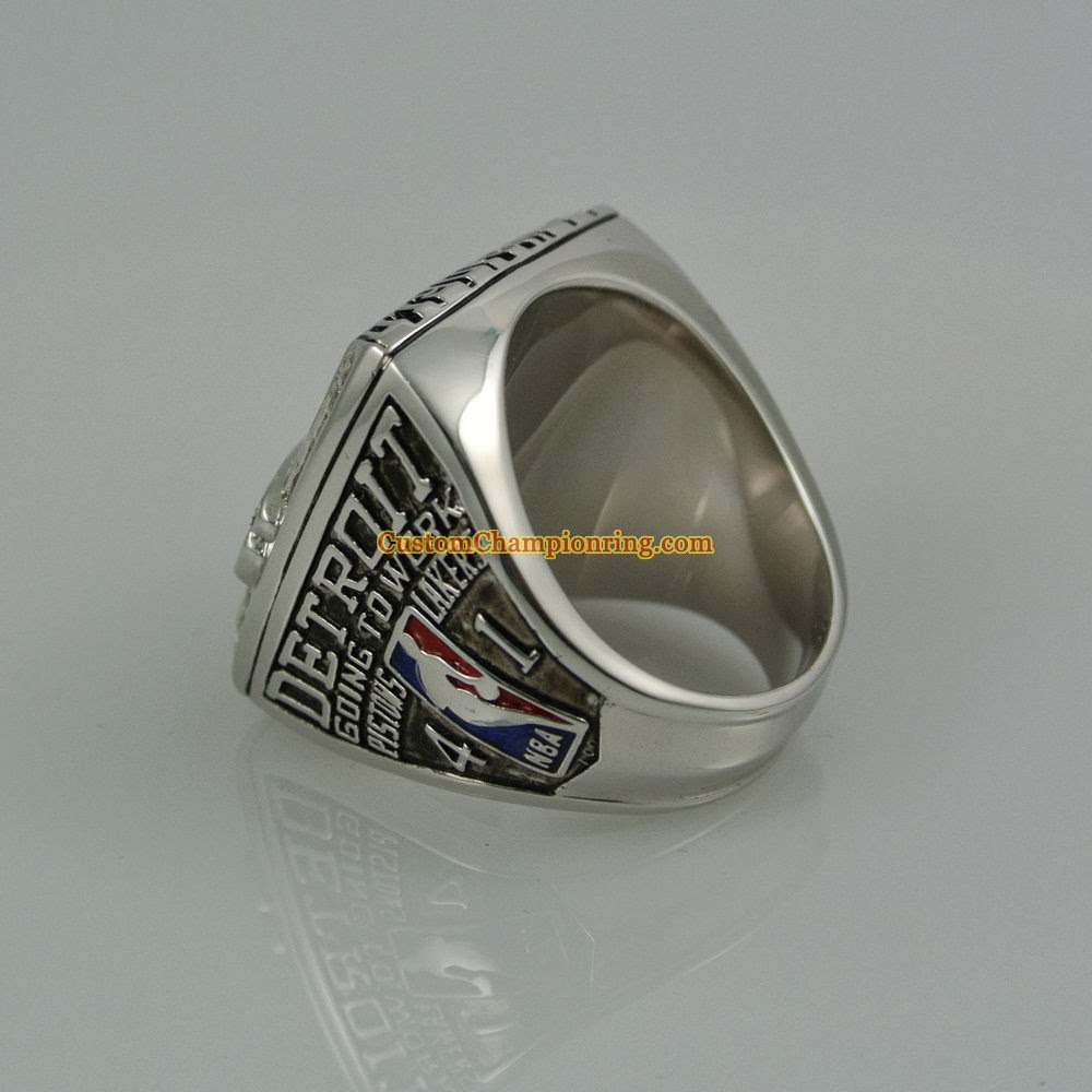 Custom Championship Rings NBA 2004 Detroit Pistons Basketball World
