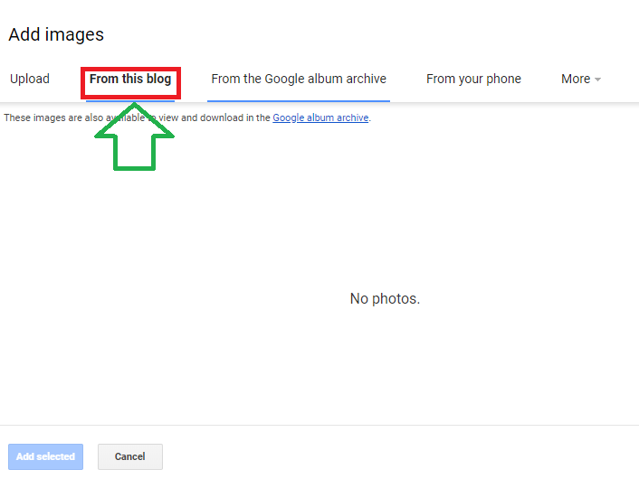 How to Add a Picture On BlogSpot
