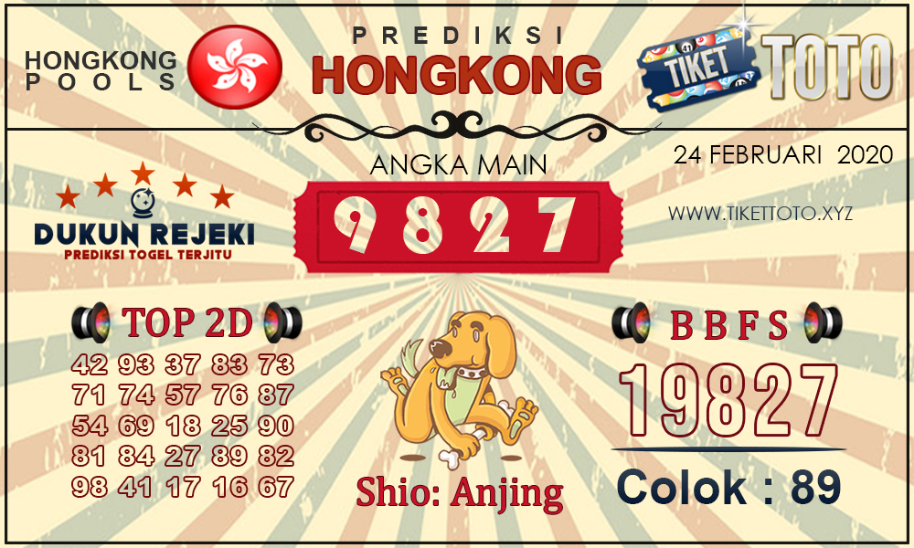 Prediksi Togel HONGKONG TIKETTOTO 24 FEBRUARI 2020