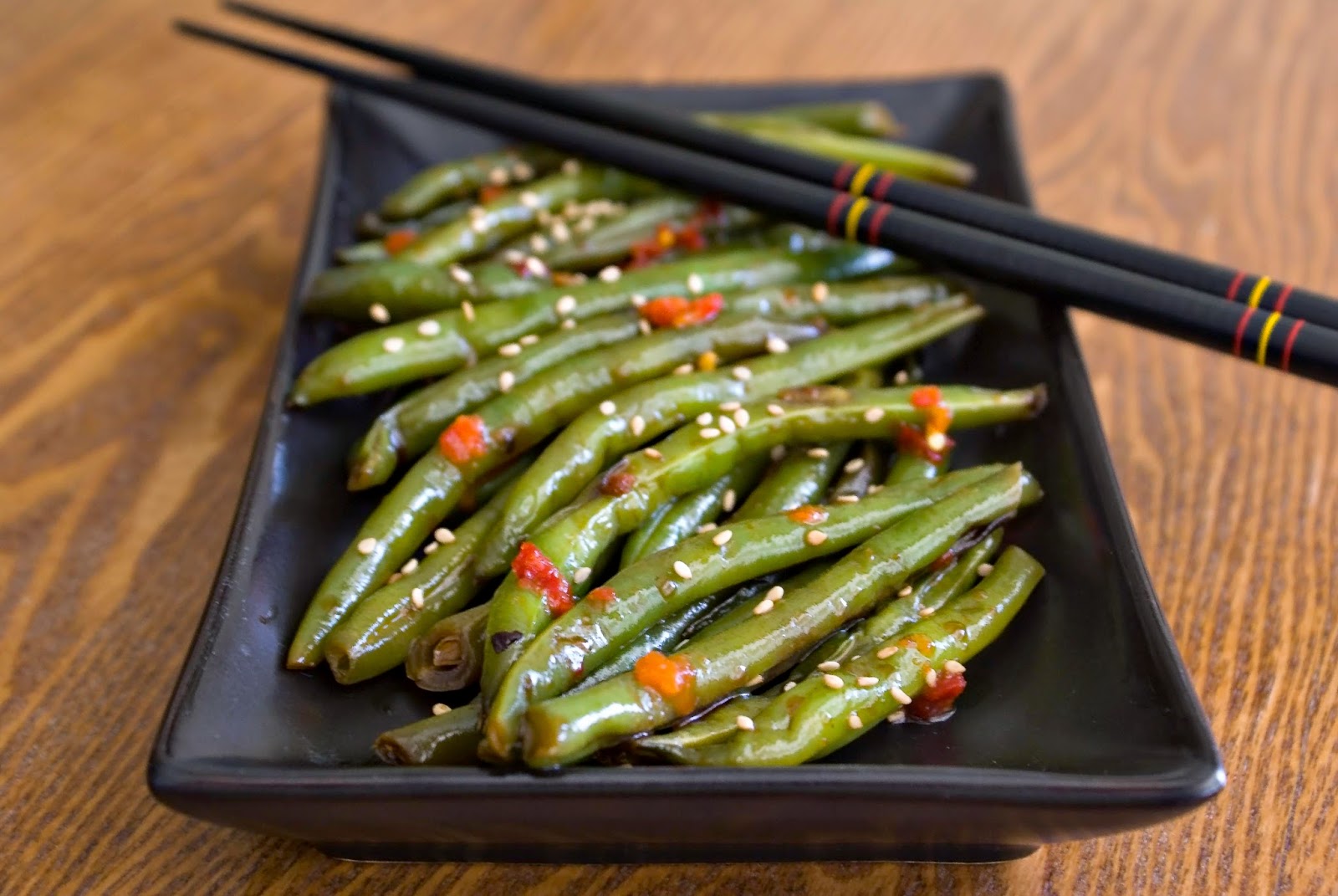 The Hungry Lovers Spicy Szechuan Green Beans