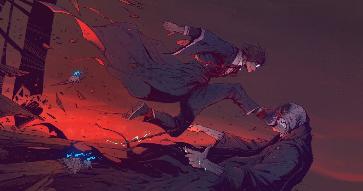 Desktop wallpaper - Harry Potter vs. Voldemort